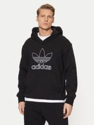 Adidas Bluza adicolor Outline Trefoil JP1079 Czarny Loose Fit. Czarne bluzy Adidas, m, bez wzorów, z bawełny, bez kaptura. Za 239.99 zł.
