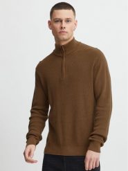 Blend Sweter 20714337 Brązowy Regular Fit. Brązowe swetry rozpinane Blend, m, bez wzorów, z bawełny, bez kołnierzyka, bez ramiączek. Za 129.99 zł.