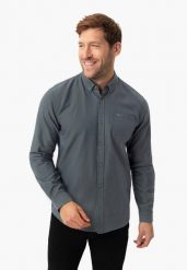 Koszula z długim rękawem, Regular Fit, K-BENTU. Koszule Volcano, l, bez wzorów, z bawełny, bez kołnierzyka, bez ramiączek. Za 149.99 zł.