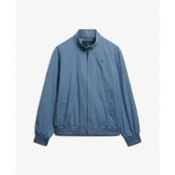 Klasyczna kurtka Superdry Harrington. Niebieskie kurtki Superdry, xl, bez wzorów, bez kaptura. Za 526.35 zł.