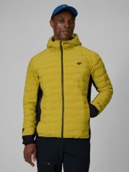 4F Kurtka trekkingowa z wypełnieniem Primaloft Silver męska - żółta XXL. Żółte kurtki 4F, l, bez wzorów, z materiału, bez kaptura. Za 399.99 zł.
