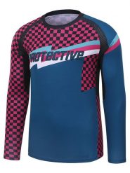 Protective Koszulka funkcyjna "King of vert" w kolorze różowo-morskim rozmiar: XL. Niebieskie t-shirty sportowe Protective, bez wzorów, z materiału, bez ramiączek, outdoorowe. Za 87.40 zł.