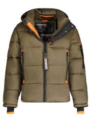 Geographical Norway Kurtka zimowa "Calix" w kolorze khaki rozmiar: M. Brązowe kurtki Geographical Norway, na zimę, m, bez wzorów, bez kaptura. Za 377.74 zł.