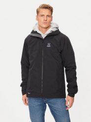 Haglöfs Kurtka przeciwdeszczowa Korp Proof 607958 Czarny Standard Fit. Czarne kurtki outdoor i hardshell Haglöfs, m, bez wzorów, z syntetyku, bez kaptura. Za 489.99 zł.