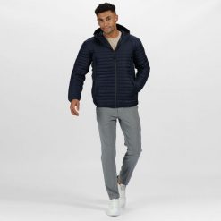 Kurtka Ocieplana Męska. Niebieskie kurtki Regatta, m, bez wzorów, z materiału, z kapturem. Za 268.99 zł.