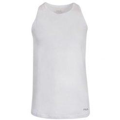 Męski tank top Fila Biały XL - Oddychająca bawełna. Białe bielizna termoaktywna Fila, m, bez wzorów, z bawełny, bez ramiączek. Za 146.99 zł.