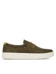 Tommy Hilfiger Półbuty Modern Light Hybrid Suede LoaferFM0FM05786 Zielony. Zielone eleganckie półbuty Tommy Hilfiger, bez wzorów, ze skóry, bez obcasa, bez zapięcia. Za 529.99 zł.