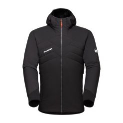 Kurtka puchowa męska Mammut Rime Light IN Flex Hooded. Czarne kurtki Mammut, m, bez wzorów, z puchu, bez kaptura. Za 991.95 zł.