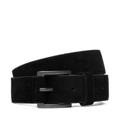 Pasek Tommy Hilfiger. Czarne paski Tommy Hilfiger, bez wzorów. Za 229.99 zł.