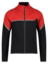 CMP Kurtka softshellowa 2w1 w kolorze czarno-czerwonym rozmiar: 52. Czerwone kurtki przejściowe CMP, m, bez wzorów, z materiału, bez kaptura. Za 222.41 zł.