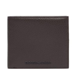 Portfel Emporio Armani. Czarne portfele Emporio Armani, bez wzorów. Za 664.99 zł.
