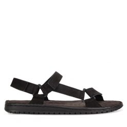 Sandały Lasocki. Czarne sandały Lasocki, bez zapięcia. Za 139.99 zł.