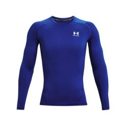 Koszulka męska Under Armour HG Armour Comp LS. Niebieskie bluzy Under Armour, l, bez wzorów, z poliesteru, bez kaptura. Za 119.99 zł.