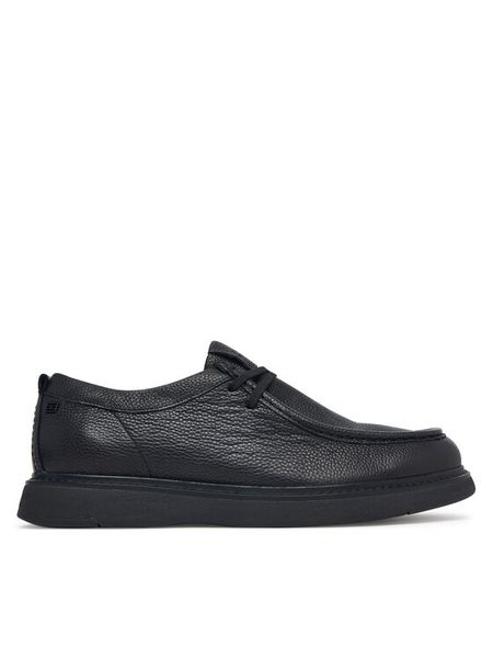Tommy Hilfiger Półbuty Comfort Leather Moc Toe Shoe FM0FM06072 Czarny. Czarne eleganckie półbuty Tommy Hilfiger, bez wzorów, ze skóry, bez obcasa, bez zapięcia. Za 649.99 zł.