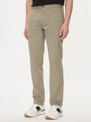 Boss Chinosy 50510933 Beżowy Slim Fit. Brązowe eleganckie spodnie Boss, m, z bawełny. Za 379.99 zł.