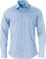 Clique Clark koszula z długim rękawem 100% bawełna light blue. Niebieskie koszule CLIQUE, m, bez wzorów, z bawełny, bez kołnierzyka, bez ramiączek. Za 212.53 zł.
