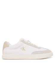 Calvin Klein Sneakersy Low Prof Cupsole Cv HM0HM02236 Biały. Białe buty sportowe casual CALVIN KLEIN, bez wzorów, z materiału, bez zapięcia. Za 359.99 zł.