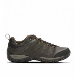 Buty trekkingowe męskie Columbia Woodburn II. Brązowe trekkingi Columbia, bez wzorów, z gumy, bez zapięcia. Za 523.00 zł.