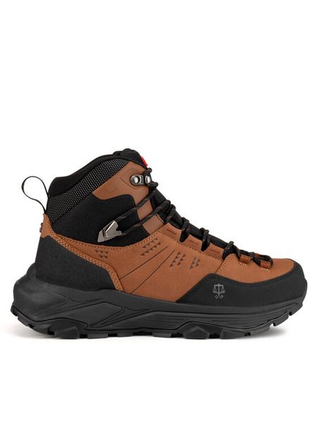 Hunter Trekkingi H1-061 Brązowy. Brązowe buty trekkingowe Hunter, bez wzorów, z nubiku, bez zapięcia. Za 459.99 zł.