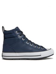 Converse Trzewiki Chuck Tas Berkshire Boot A05571C Granatowy. Niebieskie botki sznurowane Converse, bez wzorów, ze skóry, bez obcasa, bez zapięcia. Za 449.99 zł.