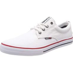 Tommy Hilfiger Męskie buty Tommy Jeans Textile EM0EM00001-100 (rozmiar 46). Buty do biegania Tommy Hilfiger, bez wzorów, z jeansu, bez zapięcia, do biegania. W wyprzedaży za 196.00 zł.