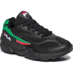 Sneakersy FILA - Venom Low Cr 1010544.11J Black/Fila Red/Fern Grey. Czarne buty sportowe casual Fila, bez wzorów, z materiału, bez zapięcia. Za 429.00 zł.