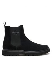 Calvin Klein Jeans Sztyblety YM0YM01080 Czarny. Czarne sztyblety Calvin Klein Jeans, bez wzorów, z jeansu, bez obcasa, bez zapięcia. Za 749.99 zł.