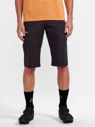 Craft Szorty kolarskie "Pro Gravel" w kolorze antracytowym rozmiar: S. Czarne szorty Craft, s, bez wzorów, z materiału. Za 295.99 zł.