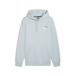 Męska bluza z kapturem i małym dwukolorowym logo Essentials+ PUMA. Niebieskie bluzy z kapturem Puma, m, bez wzorów, z kapturem. W wyprzedaży za 200.20 zł.