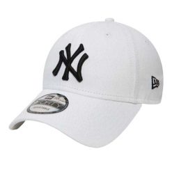 Czapka Z Daszkiem Unisex Dla Dorosłych 9Forty League Basic New York Yankees. Białe czapki z daszkiem New Era, bez wzorów. Za 156.99 zł.