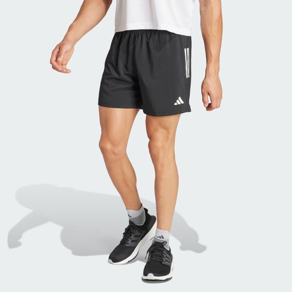 Szorty Own The Run. Czarne szorty Adidas, xs, bez wzorów, z materiału, sportowe. W wyprzedaży za 143.20 zł.