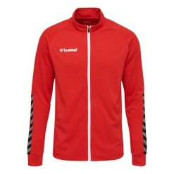 Kurtka Sportowa Hummel HML AUTHENTIC POLY ZIP JACKET czerwona. Czerwone kurtki treningowe Hummel, m, bez wzorów, bez kaptura, na fitness i siłownię. Za 167.00 zł.