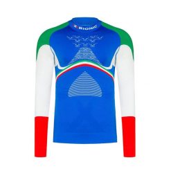 Koszulka termoaktywna męska X-Bionic Energy Accumulator 4.0 Patriot Italy. Niebieskie bielizna termoaktywna XBIONIC, m, bez wzorów, bez ramiączek. Za 420.00 zł.