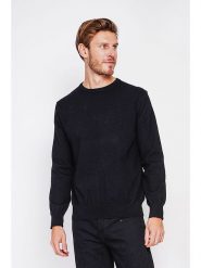 C& Jo Sweter w kolorze czarnym rozmiar: 48. Czarne swetry nierozpinane C& Jo, bez wzorów, ze splotem, bez kołnierzyka, bez ramiączek. Za 166.49 zł.