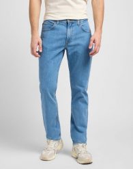 MESKIE SPODNIE LEE BROOKLYN STRAIGHT LIGHT STONE 112145194. Jeansy Lee, l. Za 219.99 zł.