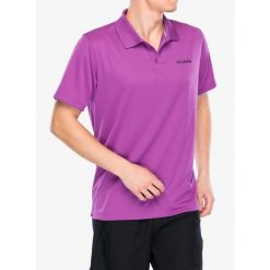 Koszulka polo męska Columbia Utilizer Polo. Zielone koszulki polo Columbia, m, bez wzorów, bez kołnierzyka, bez ramiączek. Za 167.99 zł.