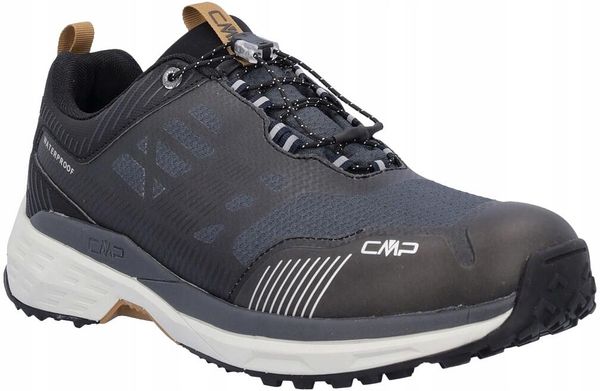 Buty trekkingowe dla mężczyzn CMP Pohlarys Low WP. Szare buty turystyczne CMP, bez wzorów, z gumy, bez zapięcia, trekkingowe. Za 349.99 zł.