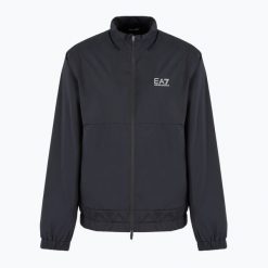 Kurtka męska EA7 Emporio Armani Golf Pro Windbreaker. Czarne kurtki EA7 Emporio Armani, m, bez wzorów, z elastanu, bez kaptura. Za 829.99 zł.