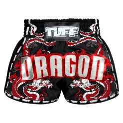Spodenki treningowe TUFF Black Chinese Dragon with Text. Czarne krótkie spodenki sportowe TUFF, bez wzorów. Za 149.00 zł.