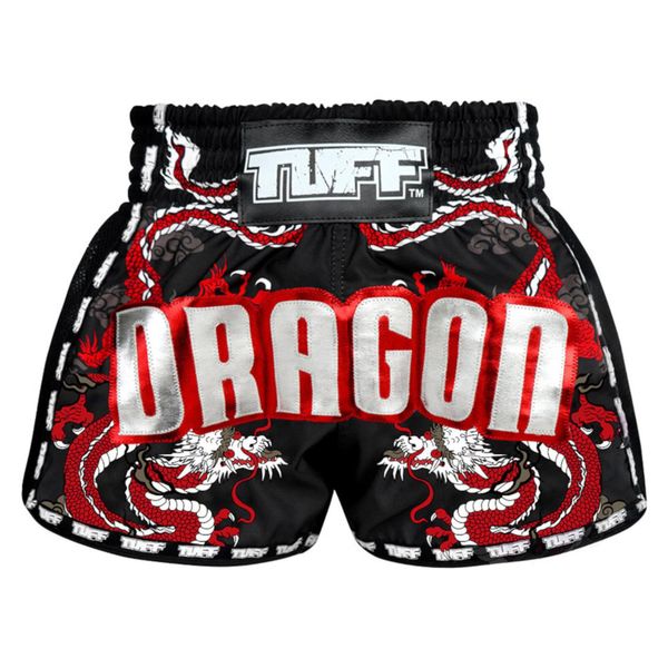 Spodenki treningowe TUFF Black Chinese Dragon with Text. Czarne krótkie spodenki sportowe TUFF, bez wzorów, sportowe. Za 149.00 zł.