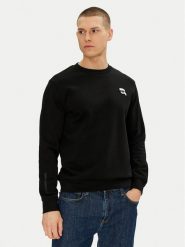 KARL LAGERFELD Bluza 705710 500900 Czarny Regular Fit. Czarne bluzy KARL LAGERFELD, m, bez wzorów, z bawełny, bez kaptura. Za 449.99 zł.