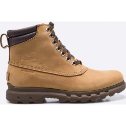 Sorel - Buty Portzman Lace. Botki sznurowane Sorel, na zimę, bez wzorów, z materiału, z okrągłym noskiem, bez obcasa, bez zapięcia. W wyprzedaży za 579.90 zł.