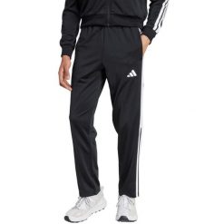 Spodnie męskie adidas Snap Track. Czarne spodnie materiałowe Adidas, na co dzień, m, bez wzorów, z poliesteru, sportowe. Za 186.99 zł.