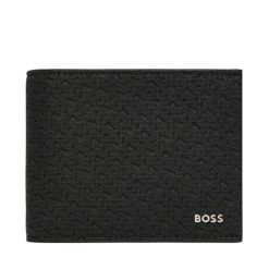 Portfel BOSS. Czarne portfele Boss, bez wzorów. Za 679.99 zł.