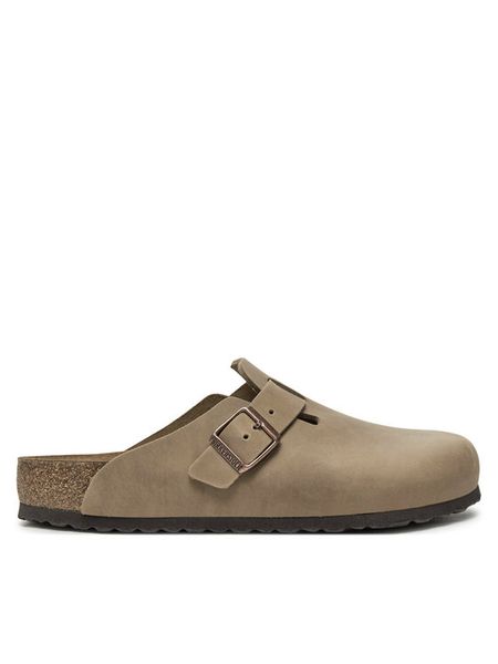 Birkenstock Klapki Boston SFB LEOI 1018147 Brązowy. Brązowe klapki Birkenstock, ze skóry. Za 579.99 zł.