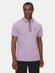 BOSS Polo Philix Tape 50537489 Różowy Regular Fit. Czerwone koszulki polo Boss, m, bez wzorów, z bawełny, bez kołnierzyka, bez ramiączek. Za 289.99 zł.