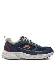 Skechers Trekkingi Verketta 51898/NVGY Granatowy. Niebieskie buty trekkingowe Skechers, bez wzorów, z materiału, bez zapięcia. Za 259.99 zł.