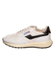 AUTRY Skórzane sneakersy "Relwind" w kolorze biało-czarnym rozmiar: 39. Białe buty sportowe casual AUTRY, bez wzorów, z materiału, bez zapięcia. Za 456.87 zł.