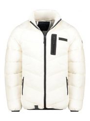 Geographical Norway Kurtka zimowa "Bruel" w kolorze białym rozmiar: XL. Białe kurtki Geographical Norway, na zimę, xl, bez wzorów, bez kaptura. Za 267.92 zł.