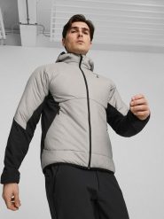 Puma Kurtka hybrydowa "Seasons" w kolorze szarym rozmiar: XL. Szare kurtki Puma, xl, bez wzorów, z materiału, primaloft. Za 185.76 zł.